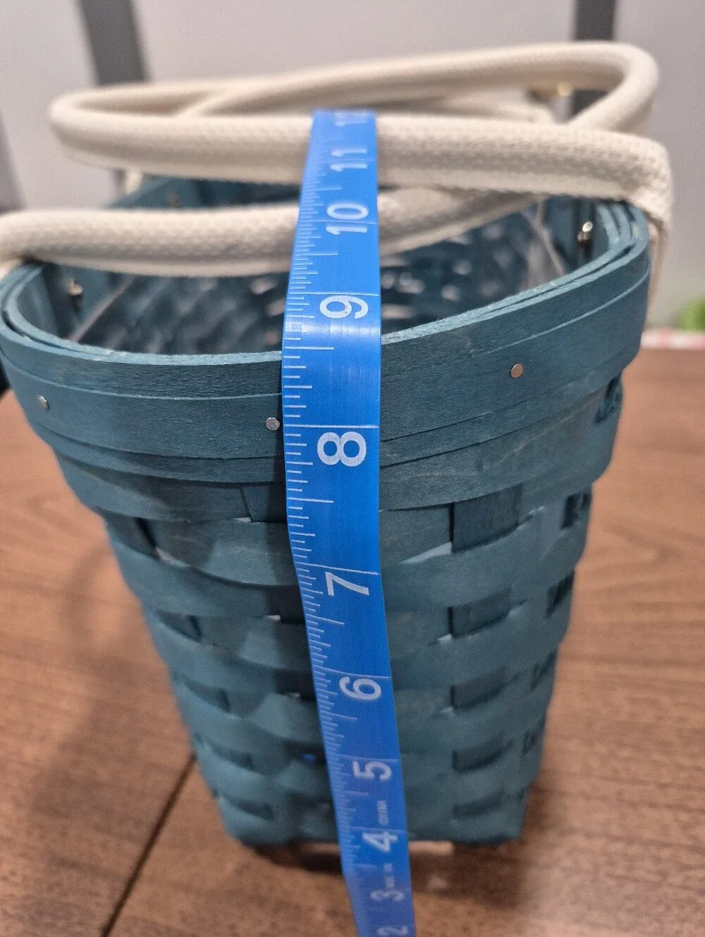 RARE! NWT Longaberger Tote Basket With Canvas Handles